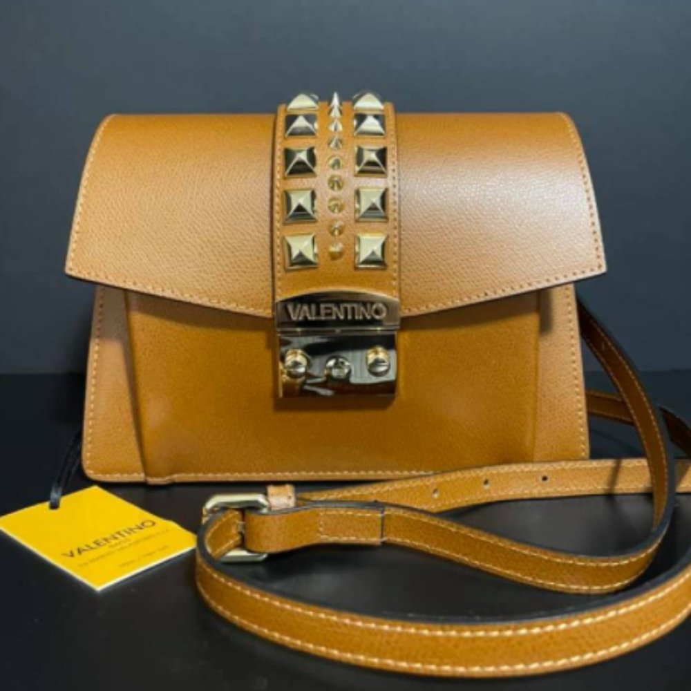 Valentino Adin Leather Shoulder Bag